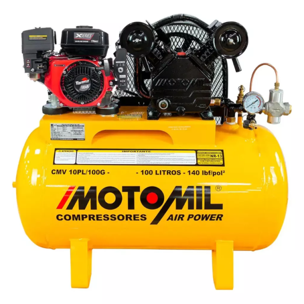 Compressor De Ar Motor Gasolina 6,5 Hp 4t Partida Manual