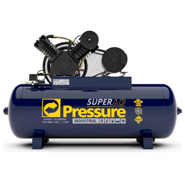 Compressor Ar Pressure Super Ar 30/250v 175 Psi 250l 7,5hp 220v