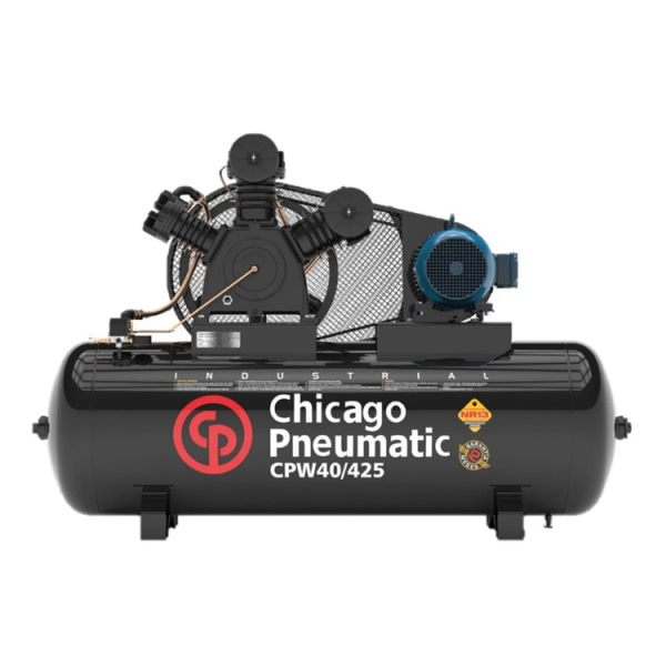 Compressor de Ar Chicago 40 - 40/425L A.P. CPW 40 Trifásico Blindado