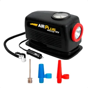 MOTOCOMPRESSOR DE AR 120W 12V ANALÓGICO C/ LANTERNA SCHULZ PRETO