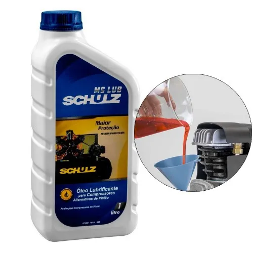 Óleo lubrificante mineral para compressores - MS LUB - Schulz 1LT
