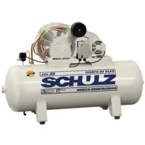 COMPRESSOR DE AR ODONTOLOGICO SCHULZ 20/250 CSV ( ISENTO A OLEO) TRIFASICO 380V