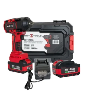 SGT-7503A – CHAVE DE IMPACTO 1/2″ À BATERIA 1.000NM – 21V/4AH – LION – 2 BAT – BRUSHLESS