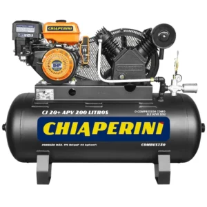 COMPRESSOR DE AR GASOLINA 20/200L 9HP CHIAPERINI PARTIDA MANUAL