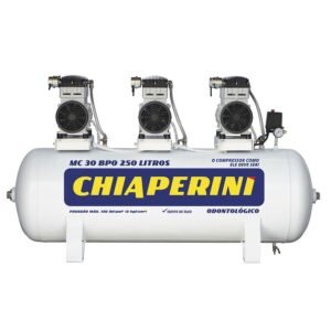 COMPRESSOR DE AR ODONTOLOGICO CHIAPERINI 30/250 ISENTO OLEO 220V