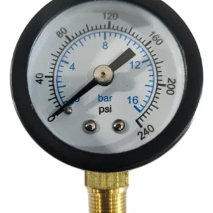 MANÔMETRO VERTICAL 1/8 ( 0 A 16 BAR )