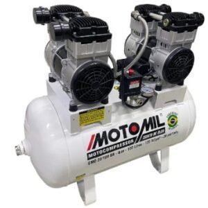 COMPRESSOR DE AR ODONTOLOGICO MOTOMIL 20/100 4CV 220V S/ OLEO