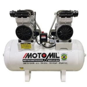 COMPRESSOR DE AR ODONTOLOGICO MOTOMIL 20/150 4CV 220V S/ OLEO