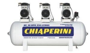 COMPRESSOR DE AR ODONTOLOGICO CHIAPERINI 30/250 ISENTO OLEO 220V
