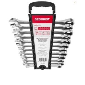 JG CH. COMB. C/CATRACA 8-19MM 12PÇS R07105012 GEDORE RED